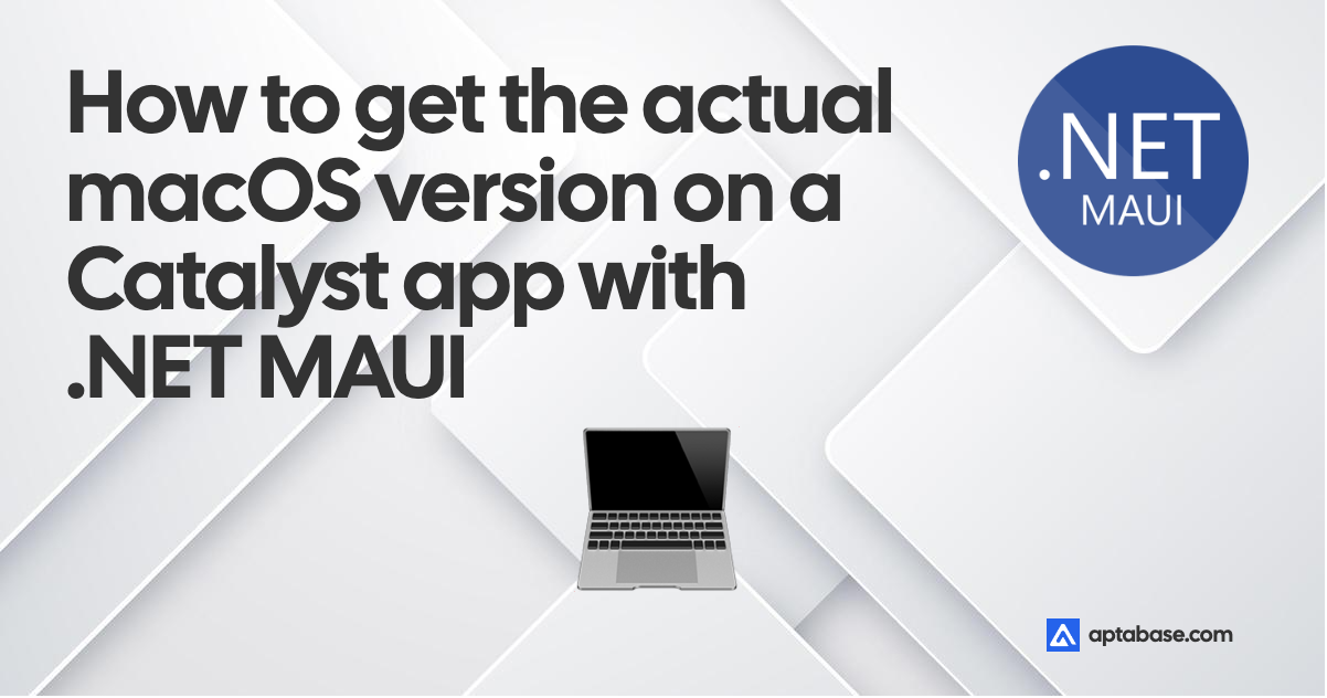 How to get the actual macOS version on a Catalyst app with .NET MAUI